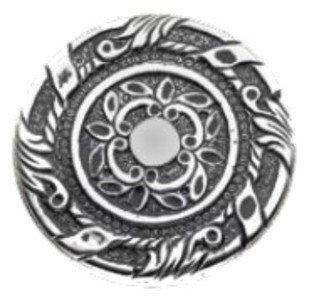 Casa Padrino Barock Türklinken Set 14,2 x H. 5,3 cm - Verschiedene Farben - 2 Prunvolle Messing Türgriffe mit runden Rosetten - Luxus Qualität - Made in Italy