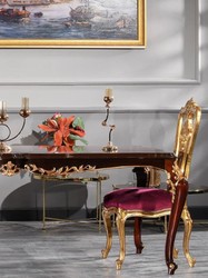 Barock Esszimmer Set 6 Barock Esszimmerstühle Lila Gold Baroque Dining Room Set 6 Baroque Dining Chairs Purple Gold