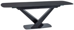 Casa Padrino tavolo da pranzo di design con piano in vetro 160-220 x 90 x A. 75 cm - Vari Colori - Tavolo da cucina allungabile moderno - Mobili per sala da pranzo di design