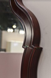 Art Deco Mahagoni Spiegel Wandspiegel Dunkelbraun Art Deco Mahogany Mirror Wall Mirror Dark Brown