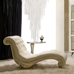 Casa Padrino luxury Art Deco recliner beige / silver 156 x 70 x H. 88 cm - Noble solid wood chaise longue with velor fabric - Art Deco living room furniture