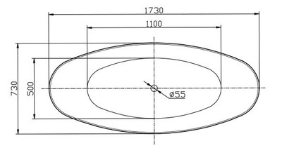 Casa Padrino Freistehende Luxus Acryl Badewanne mit Marmoroptik Weiß 173 x 73 x H. 75 cm - Luxus Bad Accessoires - Luxus Kollektion