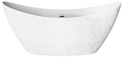 Casa Padrino freestanding luxury acrylic bathtub with marble look white 173 x 73 x H. 75 cm - Luxury bathroom accessories - Luxury Collection