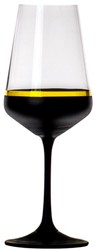 Luxus Rotweinglas 6er Set Schwarz Gold 6 Weingläser Luxury Red Wine Glass Set of 6 Black Gold 6 Wine Glasses