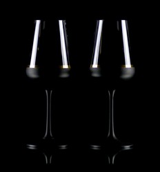 Luxus Rotweinglas 6er Set Schwarz Gold 6 Weingläser Luxury Red Wine Glass Set of 6 Black Gold 6 Wine Glasses