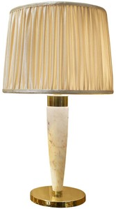 Luxus Marmor Tischleuchte Beige Gold Taupe Luxury Marble Table Light Beige Gold Taupe