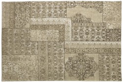 Casa Padrino luxury cotton carpet beige - Different Sizes - Rectangular living room carpet with relief structure and washed-out used look - Luxury Quality