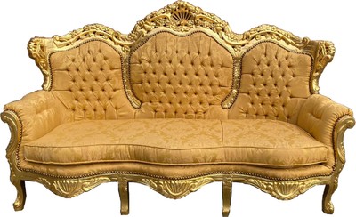 Barock Wohnzimmer 3er Sofa Gold Muster Gold Baroque Living Room 3 Seater Sofa Gold Pattern Gold Barock Wohnzimmer 3er Sofa Gold Muster Gold Baroque Living Room 3 Seater Sofa Gold Pattern Gold