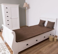 Landhausstil Massivholz Schlafzimmer Möbel Set Weiß Country Style Solid Wood Bedroom Furniture Set White