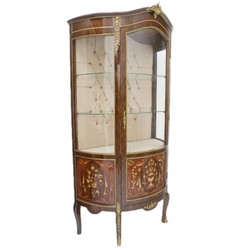 Casa Padrino baroque glass showcase showcase cabinet - baroque furniture - showcase cabinet - living room cabinet cupboard mahogany
