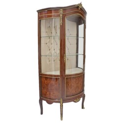Casa Padrino baroque glass showcase showcase cabinet Mod 2- baroque furniture - showcase cabinet - living room cabinet cupboard mahoganyroom cabinet cupboard mahogany