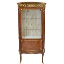 Casa Padrino baroque glass display cabinet 85 x H 180 cm - baroque furniture - display cabinet - living room cabinet cabinet mahogany Casa Padrino baroque glass display cabinet 85 x H 180 cm - baroque furniture - display cabinet - living room cabinet cabinet mahogany