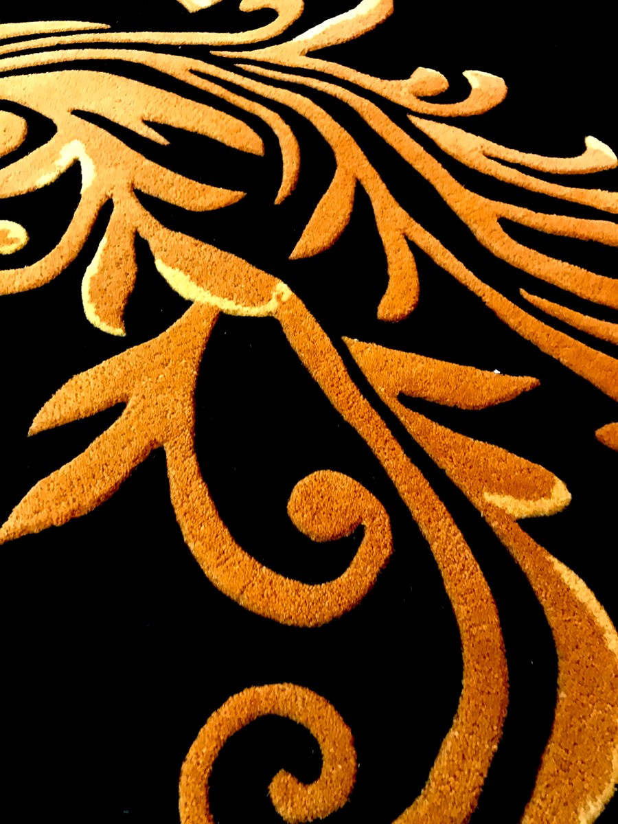 Pompöös by Casa Padrino Luxus Barock Teppich Schwarz Gold Stardesigner Harald Glööckler Carpet Baroque Krone Crown Wool Wolle Luxus Luxury Pompöös by Casa Padrino Luxus Barock Teppich Schwarz Gold Stardesigner Harald Glööckler Carpet Baroque Krone Crown Wool Wolle Luxus Luxury