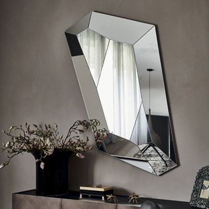 Casa Padrino espejo de lujo 100 x 6 x A. 160 cm - Espejo de pared noble con borde de espejo - Muebles de Lujo