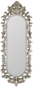 Prunkvoller Massivholz Barock Antik Stil Spiegel Wandspiegel Silber Magnificent Solid Wood Baroque Antique Style Mirror Wall Mirror Silver