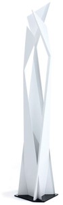 Luxus Designer Edelstahl Stehleuchte Matt Weiß Schwarz Luxury Designer Stainless Steel Floor Lamp Matt White Black