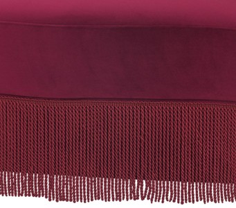 Casa Padrino Designer Samt Sofa Lippen Mund Bordeauxrot 195 x 80 x H. 97 cm - Designer Wohnzimmer Möbel - Luxus Kollektion