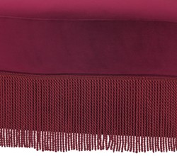 Casa Padrino divano di design in velluto labbra bocca rosso bordeaux 195 x 80 x A. 97 cm - Mobili soggiorno di design - Collezione di Lusso