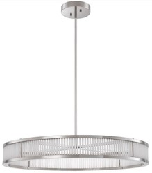 Casa Padrino lustre LED de luxe argent / blanc Ø 90 x H. 15 cm - Lustre rond moderne dimmable - Qualité de Luxe