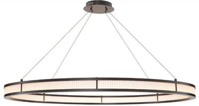 Luxus LED Wohnzimmer Kronleuchter Bronze Weiß Luxury LED Living Room Chandelier Bronze White