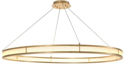 Luxus LED Wohnzimmer Kronleuchter Antik Messing Weiß Luxury LED Living Room Chandelier Antique Brass White