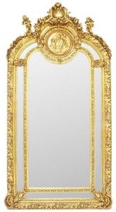 Casa Padrino specchio barocco oro 105 x A. 210 cm - Magnifico specchio da parete in stile barocco - Specchio guardaroba in stile antico - Specchio soggiorno - Mobili Barocchi
