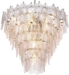Casa Padrino luxury chandelier silver Ø 82 x H. 69 cm - Noble Hotel & Restaurant Chandelier - Luxury Quality