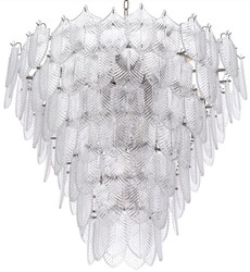 Casa Padrino luxury chandelier silver Ø 82 x H. 69 cm - Noble Hotel & Restaurant Chandelier - Luxury Quality