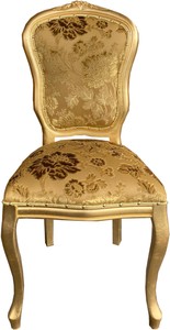 Casa Padrino Luxus Barock Esszimmer Stuhl Gold Muster Bouquet Luxury Baroque Dining Chair Golden Furniture Interior Möbel Casa Padrino Luxus Barock Esszimmer Stuhl Gold Muster Bouquet Luxury Baroque Dining Chair Golden Furniture Interior Möbel