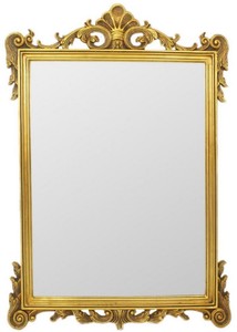 Casa Padrino specchio barocco oro 75 x A. 110 cm - Specchio da parete in stile barocco - Specchio guardaroba in stile antico - Specchio soggiorno - Mobili Barocchi