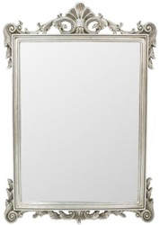Prunkvoller Massivholz Barock Antik Stil Spiegel Wandspiegel Silber Magnificent Solid Wood Baroque Antique Style Mirror Wall Mirror Silver