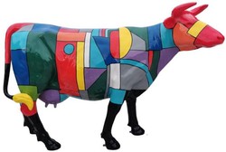 Deko Kuh Lebensgroße Kuh Designer Kuh Gartendeko Kuh Decorative Cow Life Size Cow Designer Cow Garden Decoration Cow