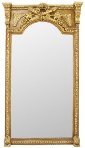 Casa Padrino baroque mirror gold 120 x H. 225 cm - Magnificent wall mirror in baroque style - Antique style wardrobe mirror - Living room mirror - Baroque Furniture