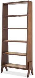 Casa Padrino armoire étagère de luxe marron / naturelle 95 x 36 x H. 211 cm - Armoire en bois massif noble avec osier en rotin - Armoire de Salon - Armoire de Bureau - Mobilier de Luxe