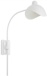 Casa Padrino designer wall lamp white / antique brass 19.5 x 67 x H. 70 cm - Elegant wall lamp in the 50s style - Luxury Collection