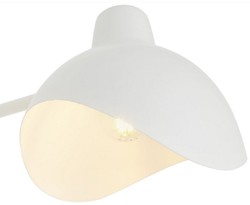 Casa Padrino designer wall lamp white / antique brass 19.5 x 67 x H. 70 cm - Elegant wall lamp in the 50s style - Luxury Collection