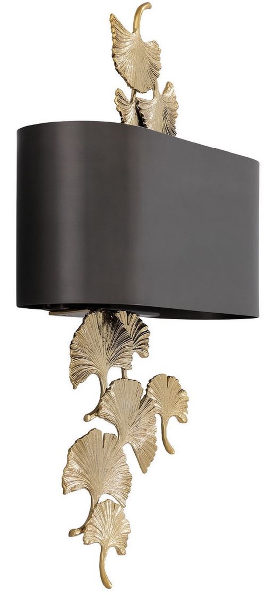 Casa Padrino designer wall light gold / bronze 36 x 13.5 x H. 61 cm - Hotel & Restaurant Wall Lamp - Luxury Quality