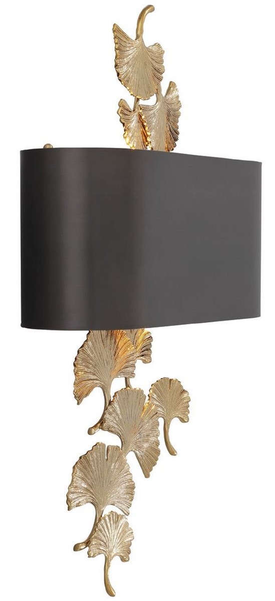 Casa Padrino designer wall light gold / bronze 36 x 13.5 x H. 61 cm - Hotel & Restaurant Wall Lamp - Luxury Quality