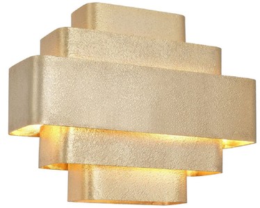 Casa Padrino lámpara de pared de lujo oro 38 x 12,5 x A. 31 cm - Lámpara de pared de salón elegante - Lámparas de Salón