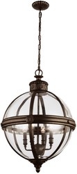 Runder Luxus Kronleuchter im Viktorianischen Stil Bonze Round Luxury Chandelier in Victorian Style Bonze