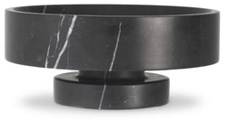 Runde Luxus Marmor Deko Schale Schwarz Round Luxury Marble Decorative Bowl Black
