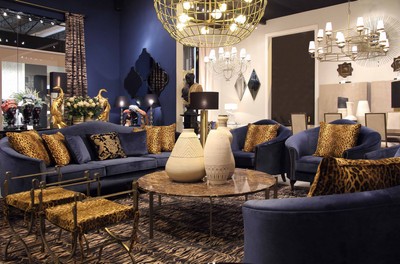 Casa Padrino Luxus Barock Samt Sofa Blau / Dunkelbraun 280 x 90 x H. 100 cm - Edles Wohnzimmer Sofa mit dekorativen Kissen - Barock Wohnzimmer Möbel - Luxus Qualität