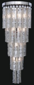 Casa Padrino lámpara de pared LED barroco de lujo plata 30 x 30 x A. 80 cm - Lámpara de pared en estilo barroco - Noble y Magnífica