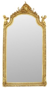 Casa Padrino specchio barocco oro 115 x A. 210 cm - Magnifico specchio da parete in stile barocco - Specchio guardaroba in stile antico - Specchio soggiorno - Mobili Barocchi