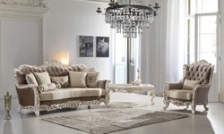 Casa Padrino tavolo soggiorno barocco di lusso marrone / bianco / oro 125 x 87 x A. 48 cm - Tavolo da salotto rettangolare in legno massello in stile barocco - Mobili da soggiorno nobile barocco