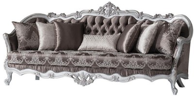 Luxus Barock Wohnzimmer Sofa Bronze Silber Luxury Baroque Living Room Sofa Bronze Silver