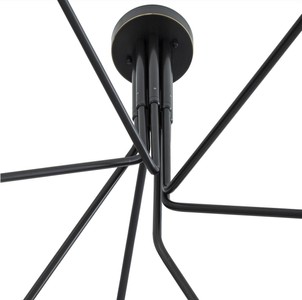 Casa Padrino Luxus Halogen Kronleuchter Bronzefarben / Weiß 192 x 192 x H. 85 cm - Moderner dimmbarer Kronleuchter mit runden Glas Lampenschirmen - Luxus Kollektion