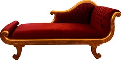 Casa Padrino chaise longue barocca modello XXL rosso / oro stile antico - mobili per soggiorno con chaise longue Casa Padrino chaise longue barocca modello XXL rosso / oro stile antico - mobili per soggiorno con chaise longue
