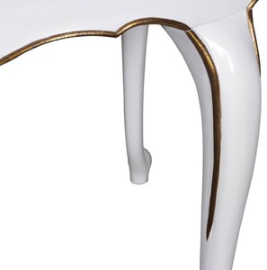 Casa Padrino Luxus Barock Esstisch Dunkelbraun / Weiß / Gold 207 x 114 x H. 78 cm - Ovaler Mahagoni Küchentisch - Barock Esszimmer Möbel - Luxus Qualität