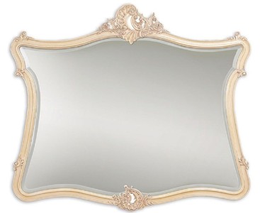 Casa Padrino specchio barocco di lusso crema / beige 146 x 6 x A. 125 cm - Specchio da parete in mogano in stile barocco - Specchio guardaroba in stile antico - Specchio soggiorno - Mobili Barocchi